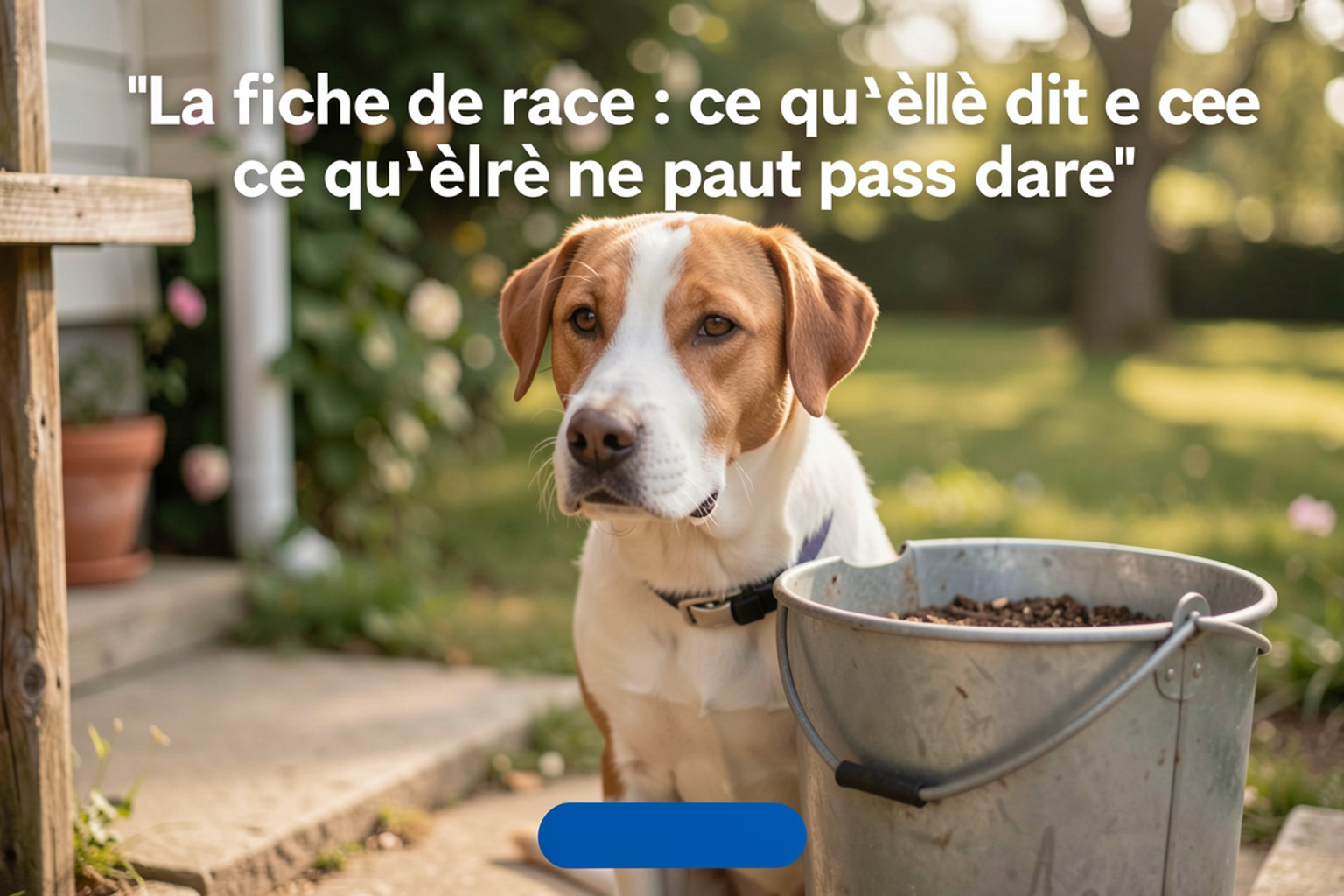 Fiche de race imprimée posée sur un bureau à côté d'un pedigree ouvert et d'un crayon, lumière de lampe de bureau en soirée